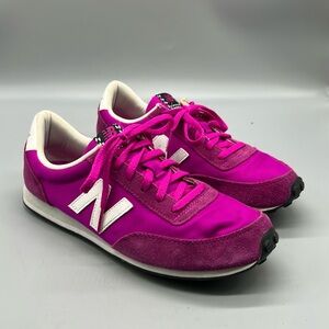 New Balance Pink and White Athletic Shoes